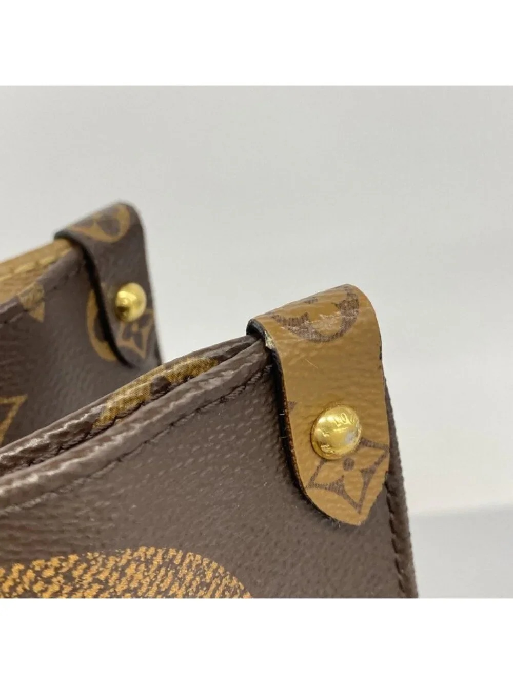 Louis Vuitton Tote Monogram Giant Reverse On The Go GM Brown 2-Way
